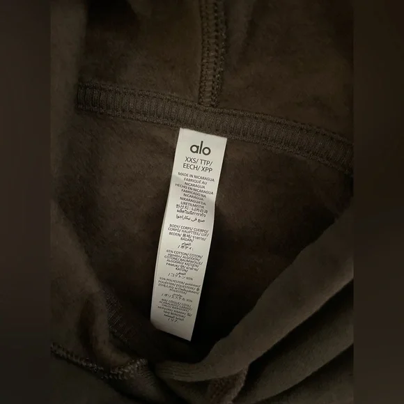 ALO Yoga NWT Accolade Hoodie Expresso Color Size XXS
